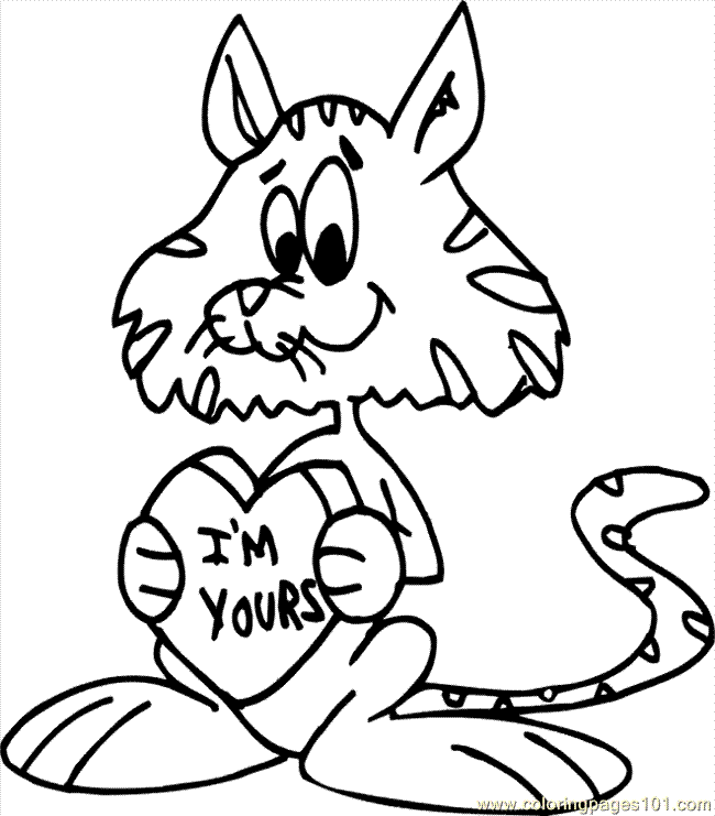 Coloring Pages Im Yours Cat (Mammals > Cats) - free printable ...