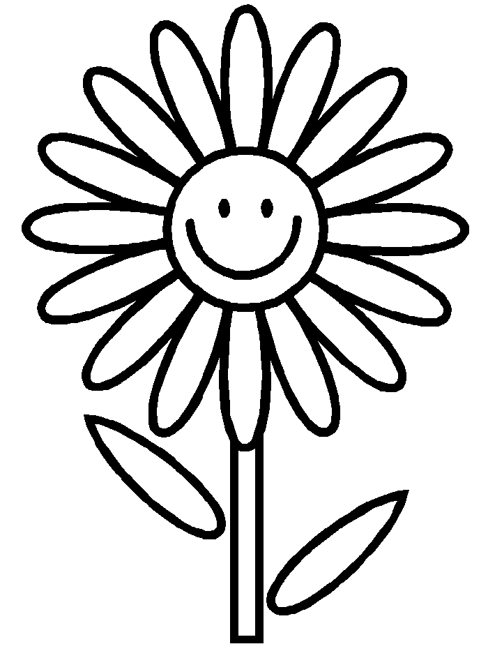 This Coloring Page For Kids Features The Outline Of A Simple ...