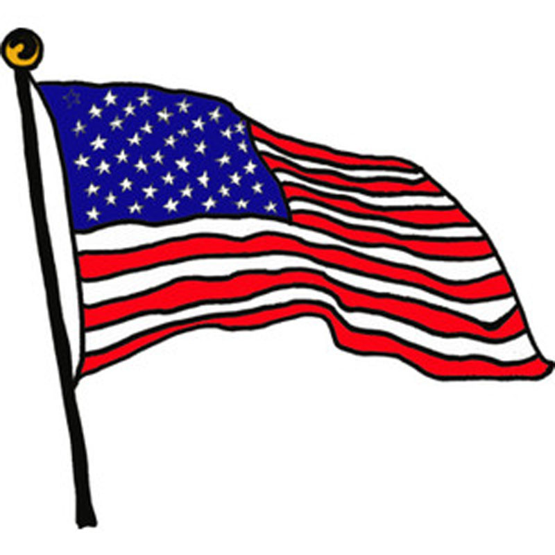 Cartoon American Flag - Cliparts.co