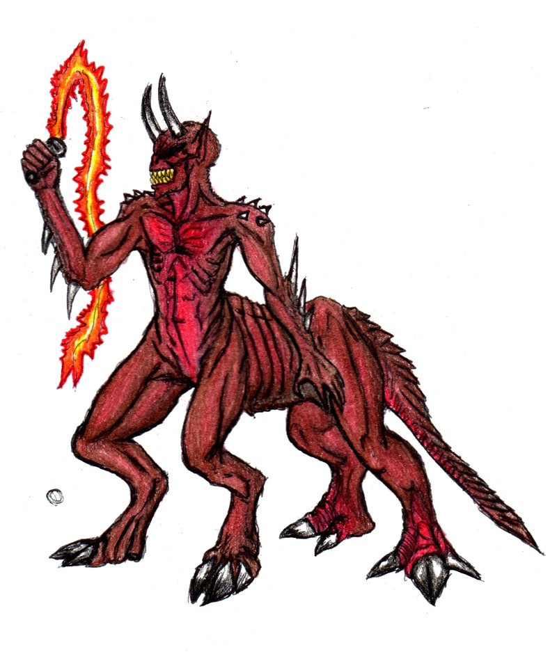 Hell Centaur Colored by CosbyDaf on deviantART