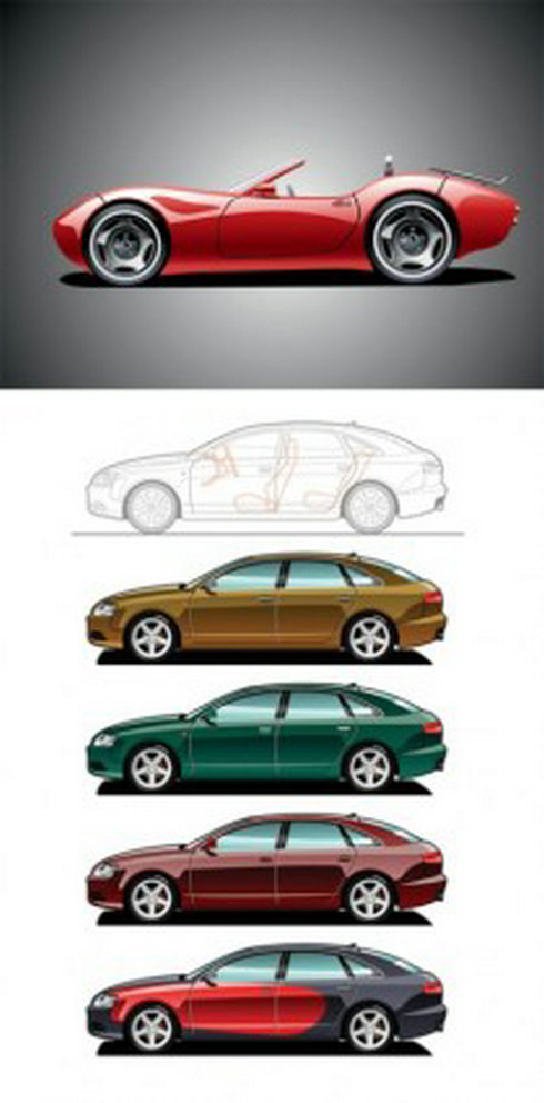 Sports Cars Vector | Free Vector Download - Graphics,Material,EPS ...
