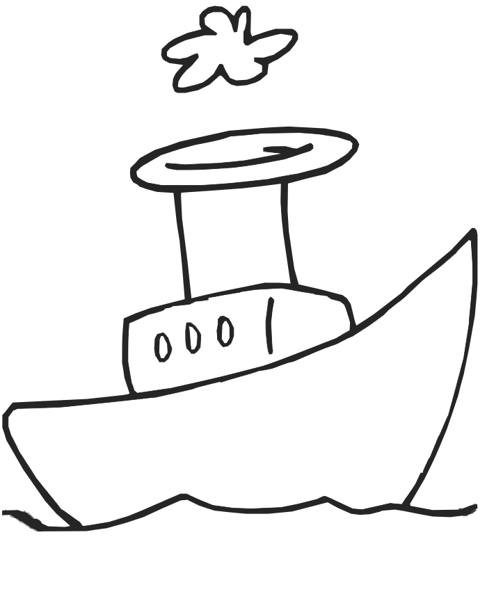 Fishing Boat Coloring Pages For Kids | Coloring - Part 2