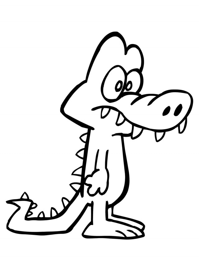 A Broken Hearted Alligator Coloring Sheets Kids Coloring Pages ...