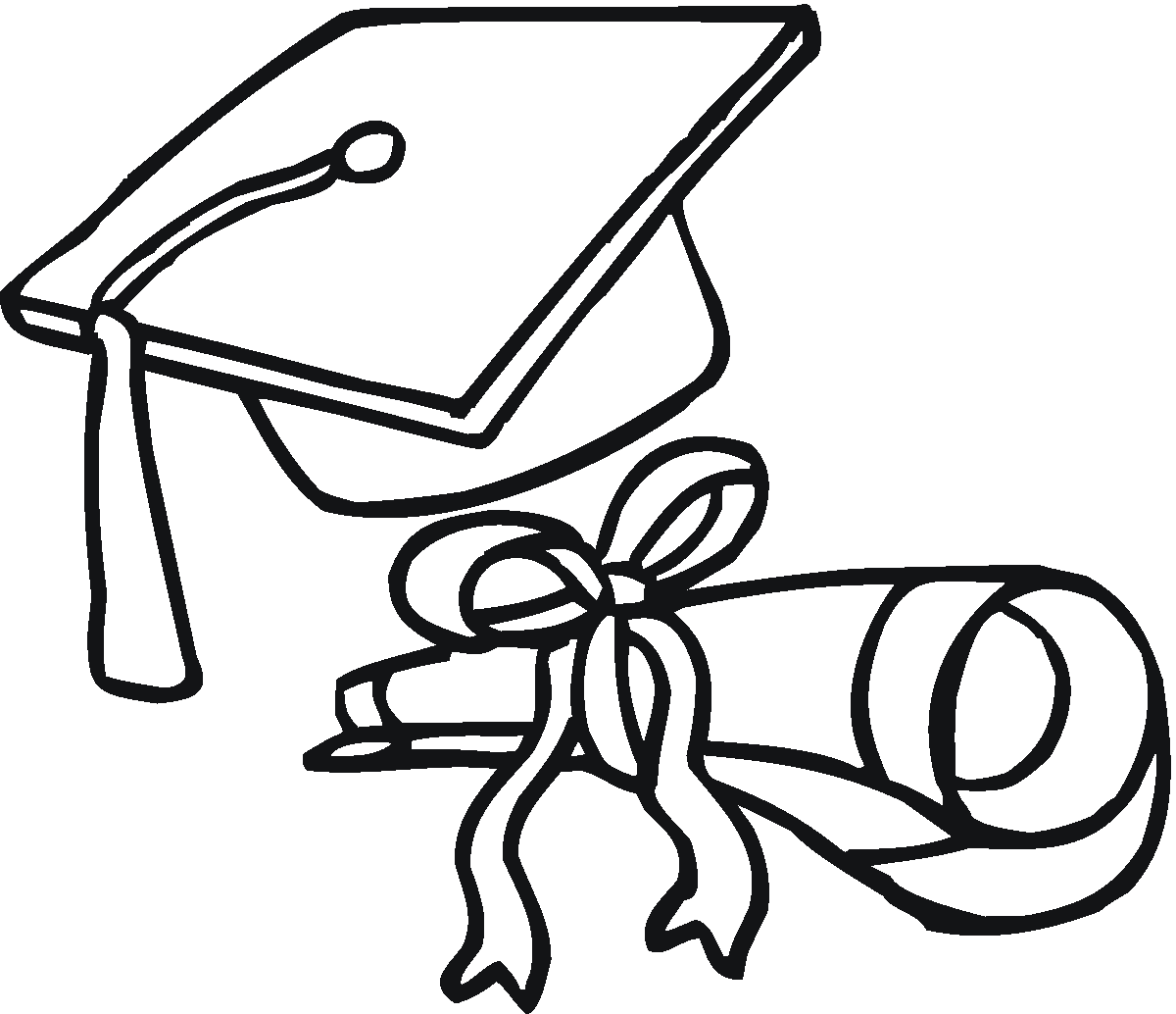 Graduation cap coloring page - Coloring Pages & Pictures - IMAGIXS