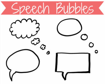 Popular items for speech bubbles clip on Etsy