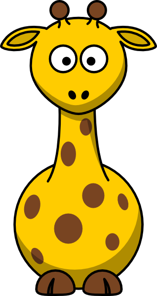 Cartoon Giraffe Outline - ClipArt Best