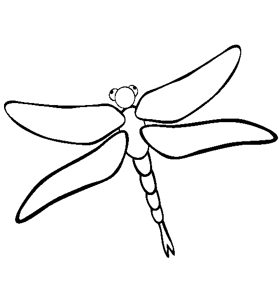 Cute Animal Dragonfly Coloring Pages Pictures to Print for Kids ...