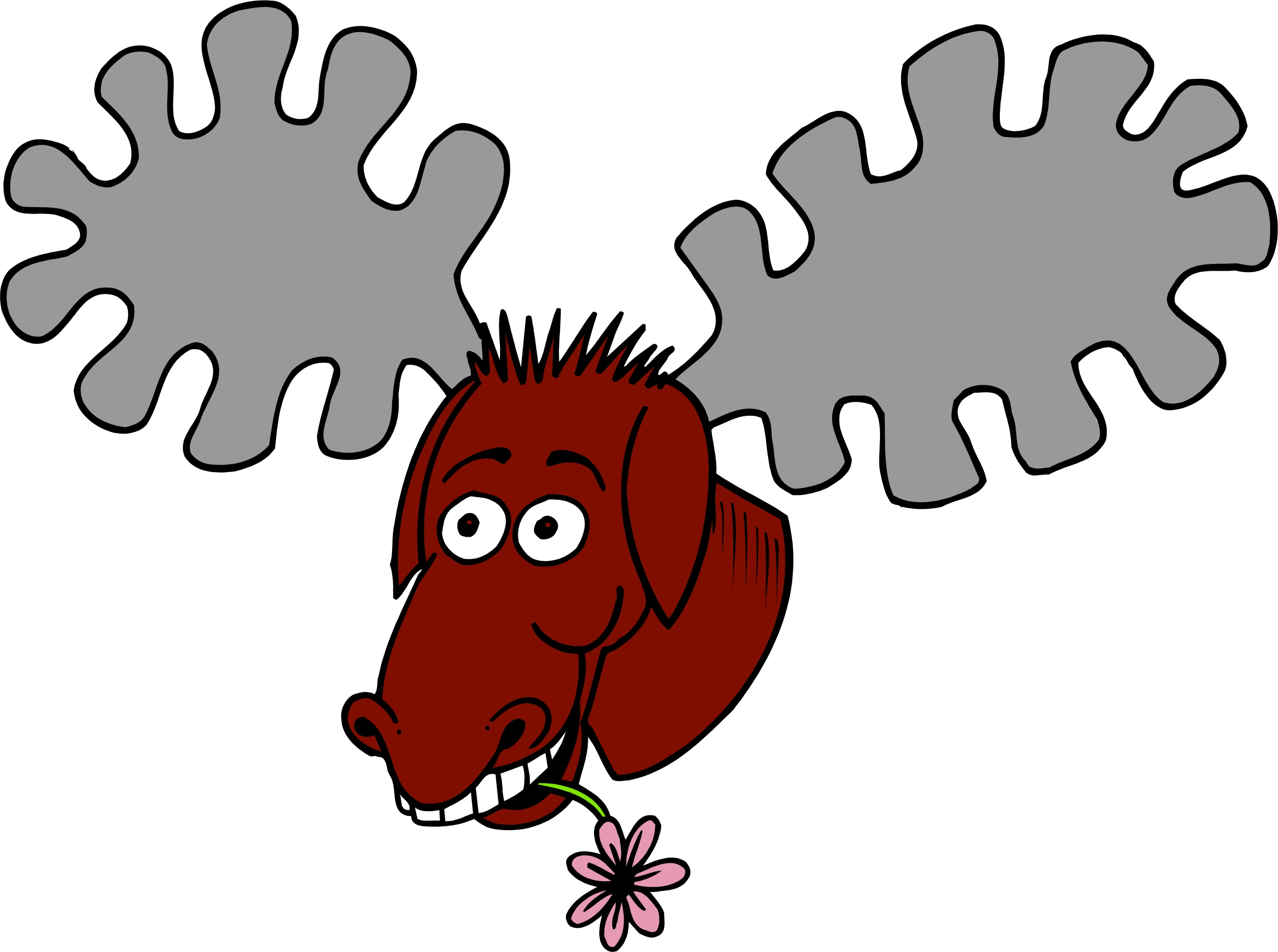 Moose Head Clip Art Images & Pictures - Becuo
