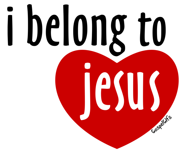 I Belong to Jesus (Heart 2) - Free Christian Graphic