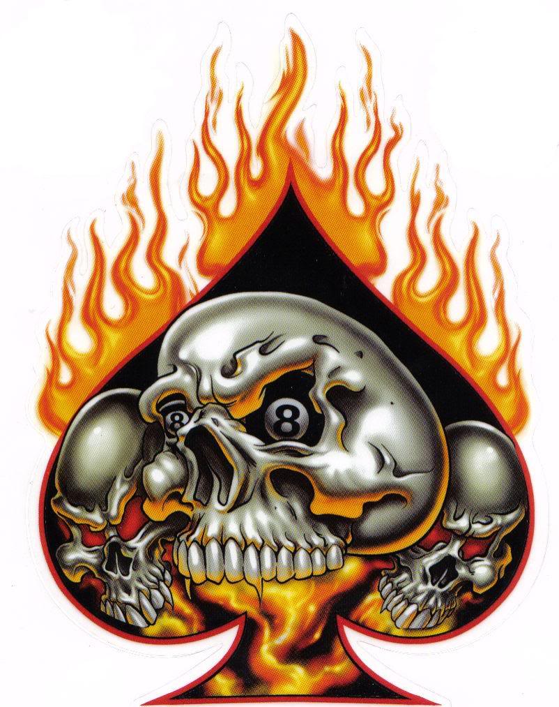 flaming skulls graphics and comments