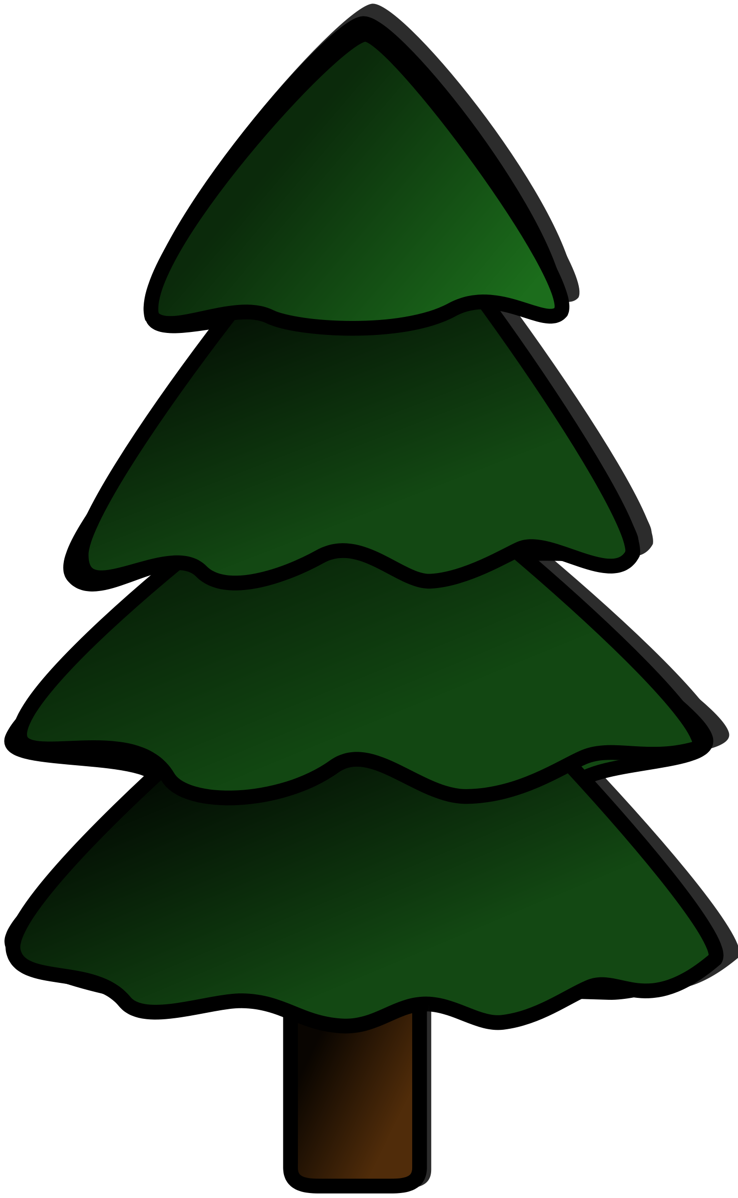 Pix For > Spruce Tree Clip Art