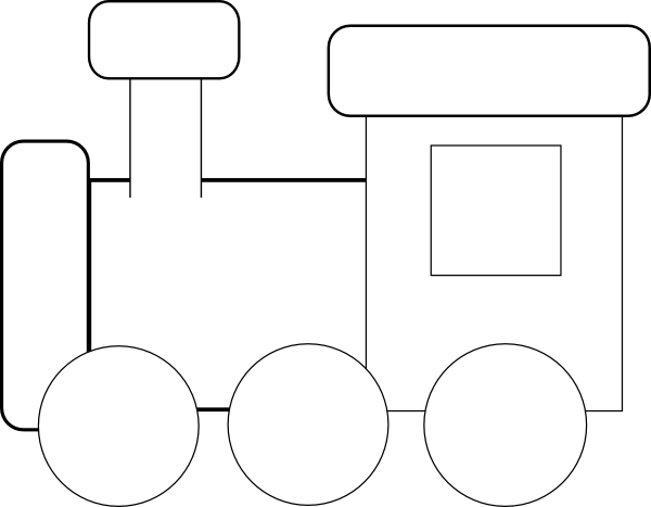 Passenger Train Clipart Black And White | Clipart Panda - Free ...
