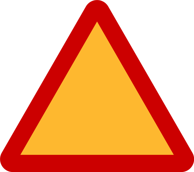 File:Triangle warning sign (red and yellow).svg - Wikimedia Commons