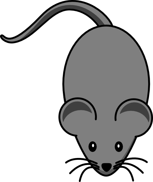 Dark Grey Lab Mouse clip art - vector clip art online, royalty ...