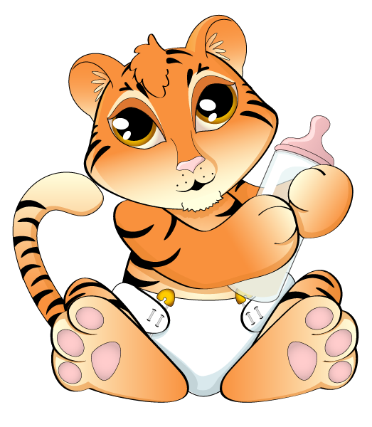 Baby Tiger Clipart Black And White | Clipart Panda - Free Clipart ...