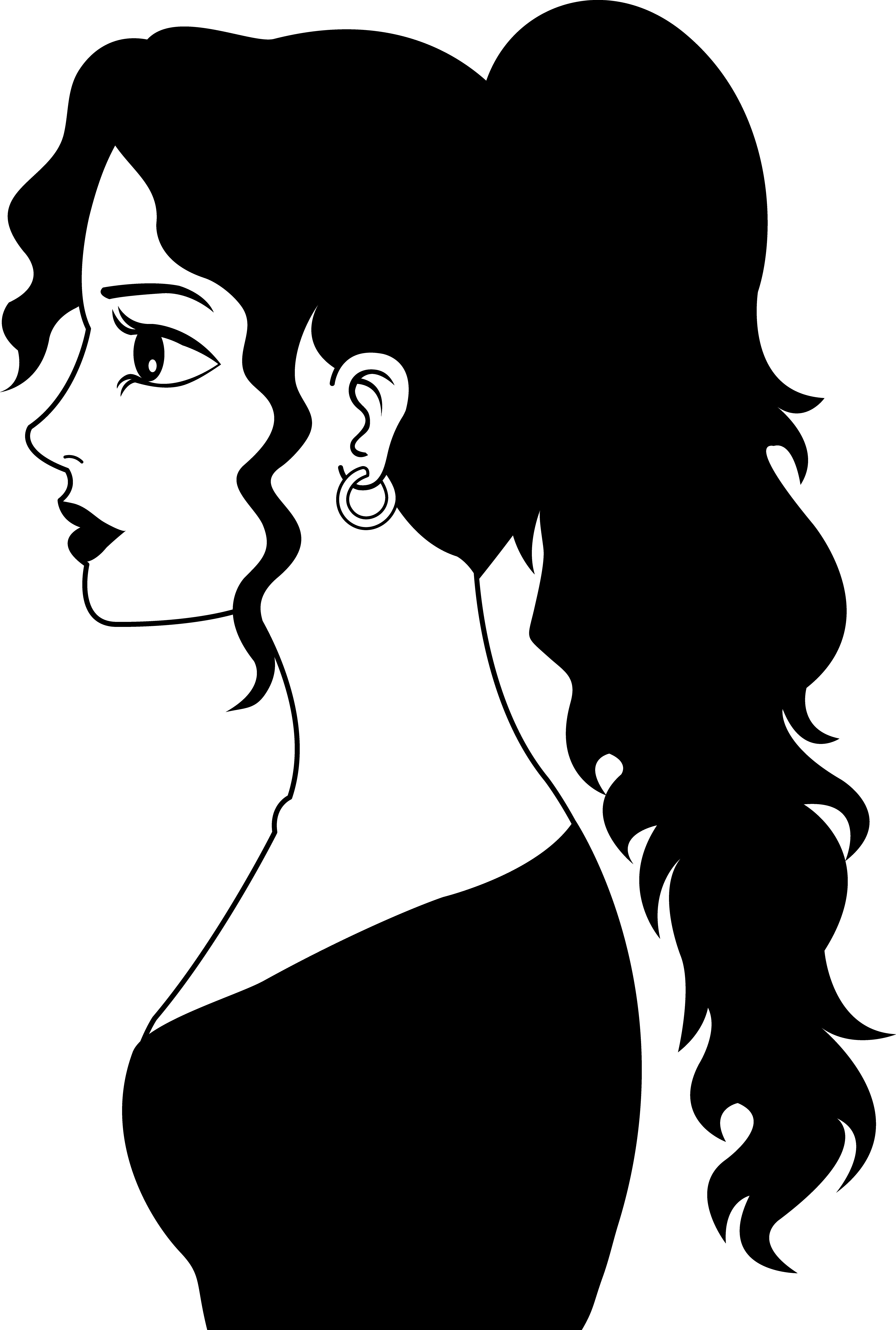 Woman Clip Art Black And White | Clipart Panda - Free Clipart Images