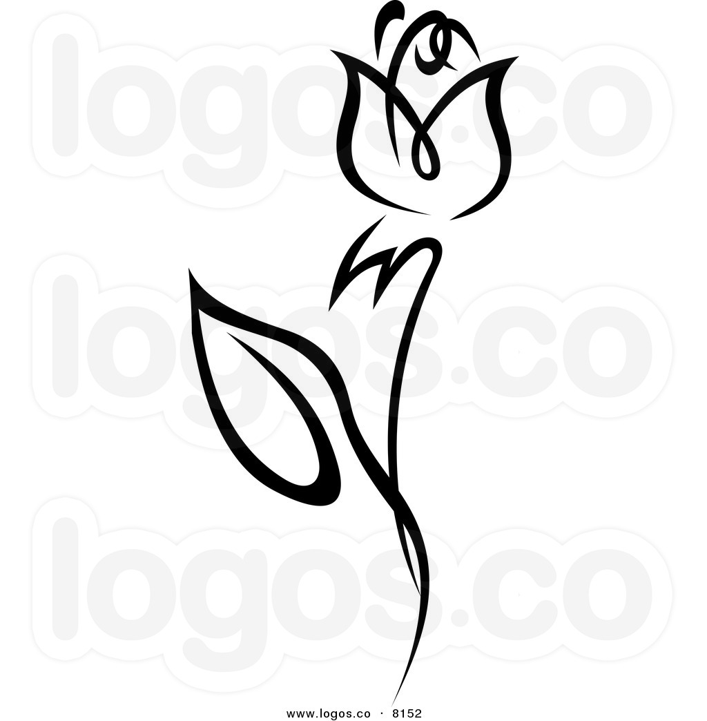 free rose clipart black and white - photo #15