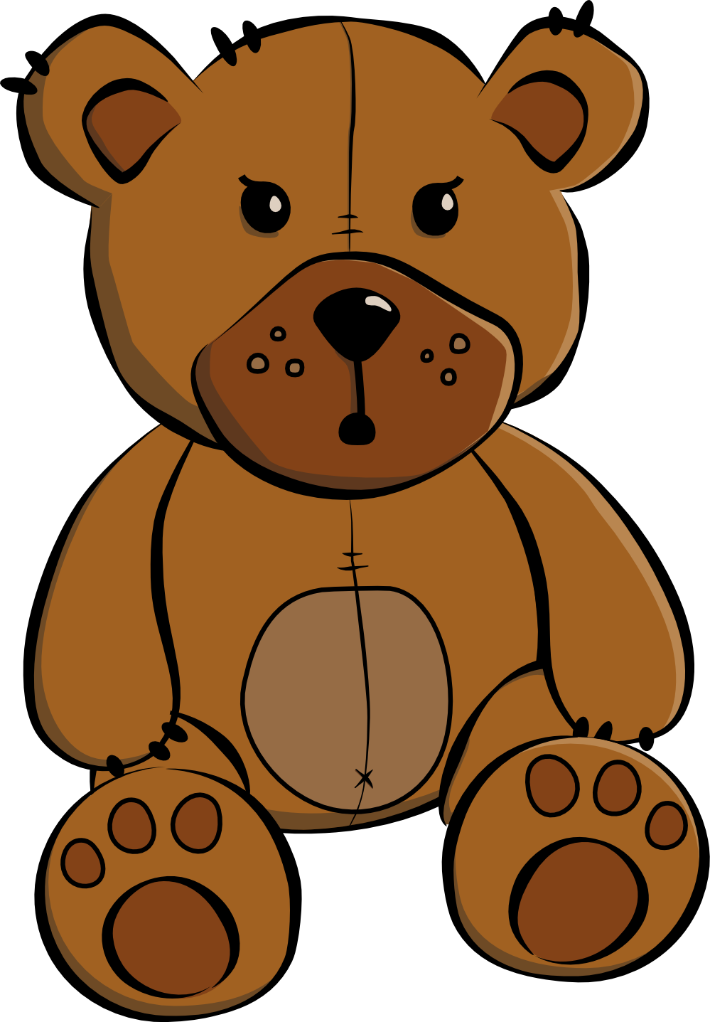 Images For > Teddy Bear Clip Art Outline