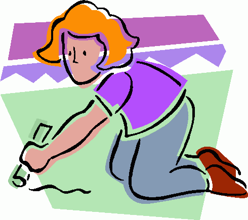 girl_with_chalk_2 clipart - girl_with_chalk_2 clip art