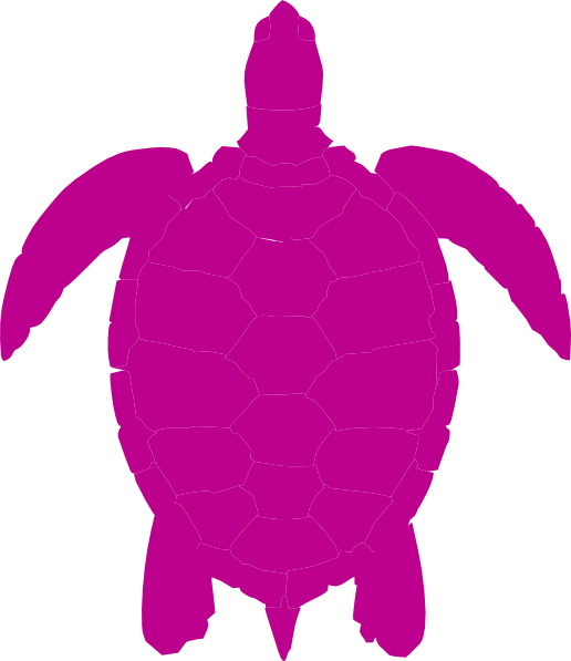 Pink Sea Turtle clip art - vector clip art online, royalty free ...