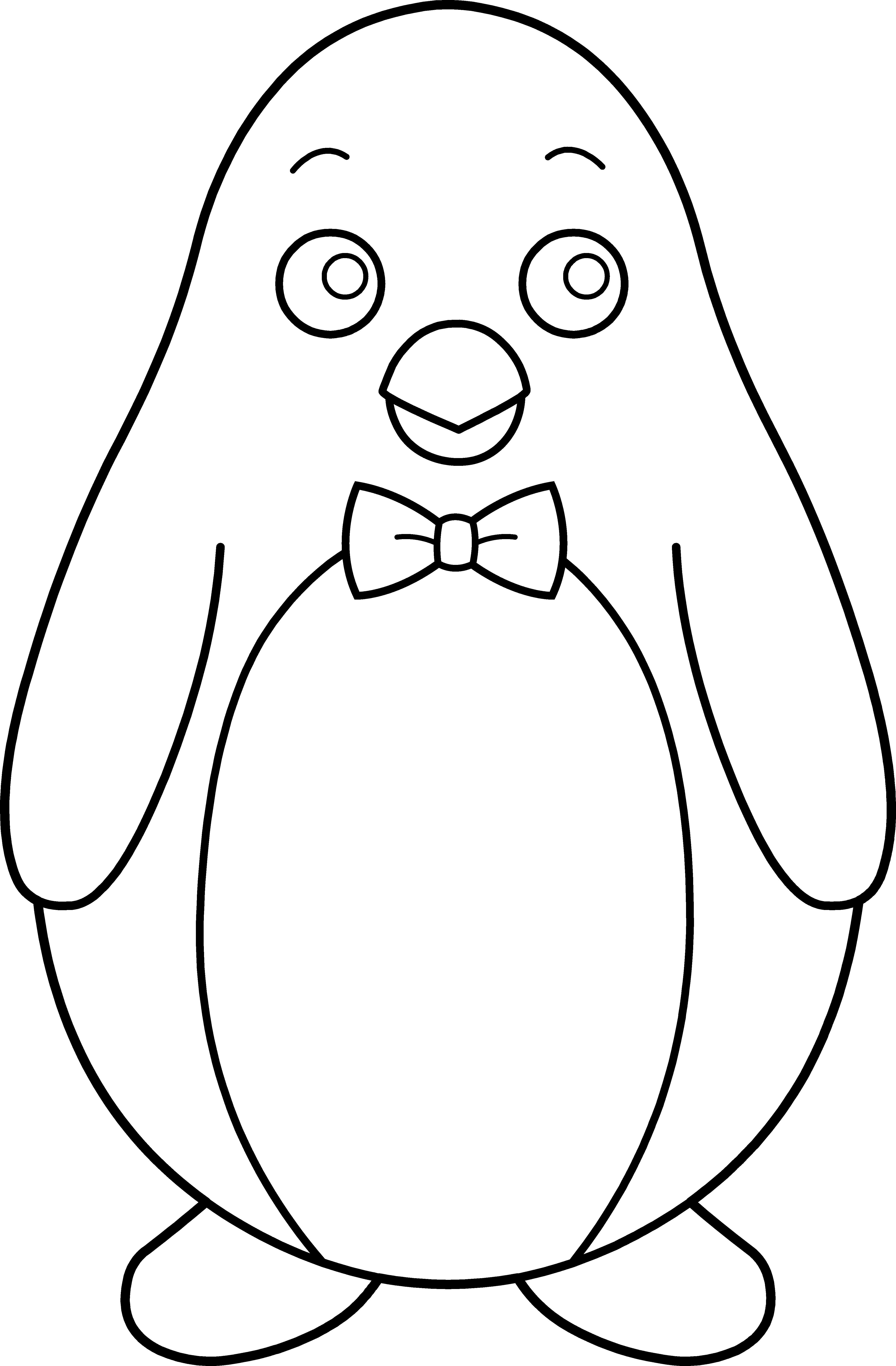 Penguin Clip Art Black And White - Gallery