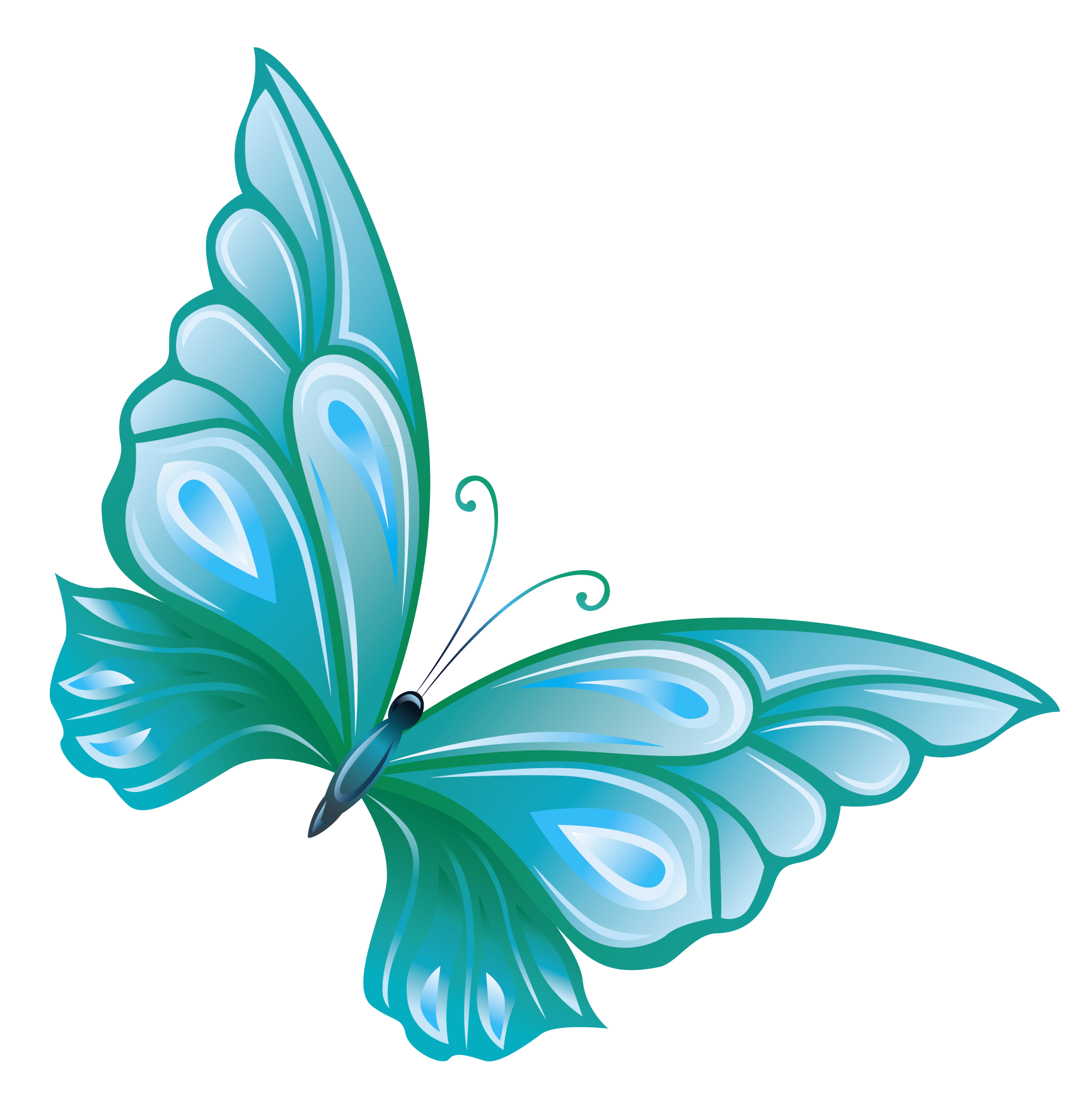 Images For > Butterfly Clip Art Images