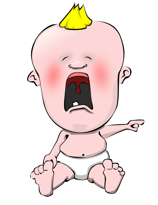 Clipart - Crying Baby