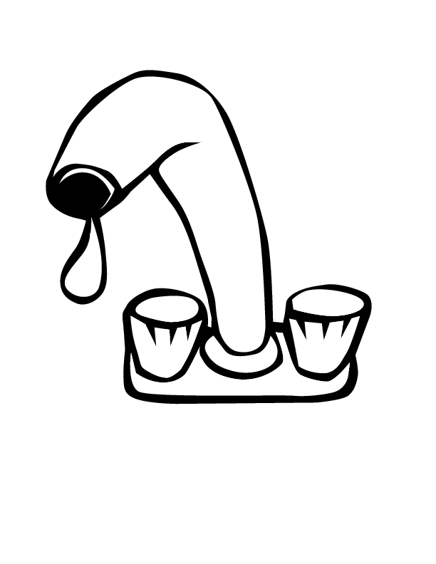 FAUCET Colouring Pages