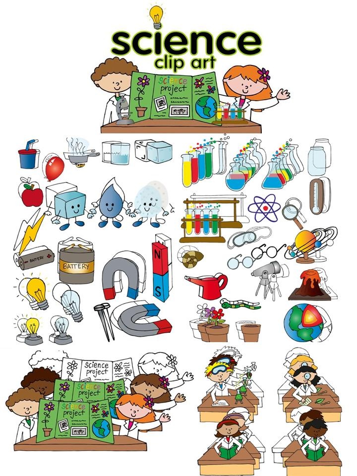 Science clip art set