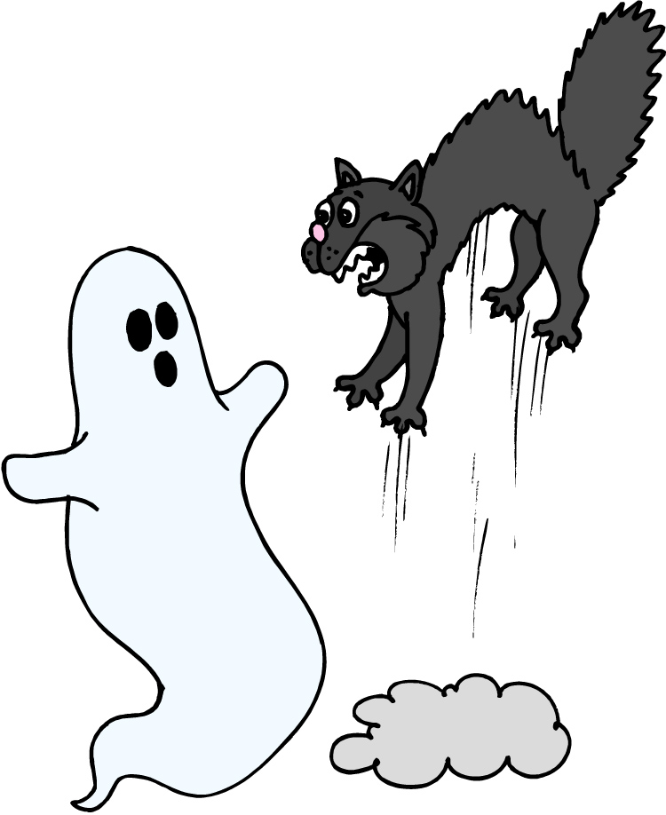 free clipart scared cat - photo #6