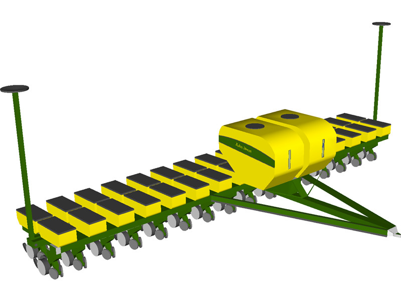 John Deere Corn Planter 3D Model Download | 3D CAD Browser