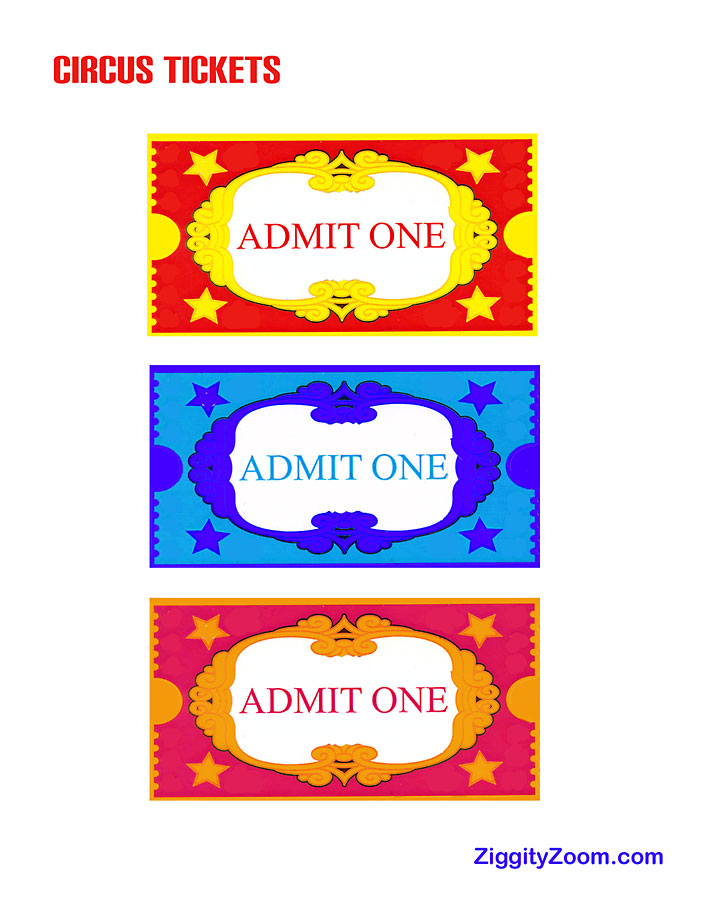 Printable Tickets For Kids - Jagged Edge Entertainment Inc.