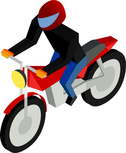 Motorcycle Driver clip art - vector clip art online, royalty free ...