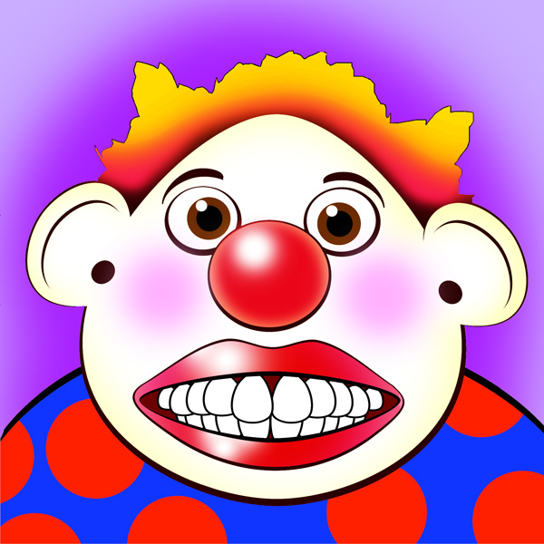free clip art clown faces - photo #13