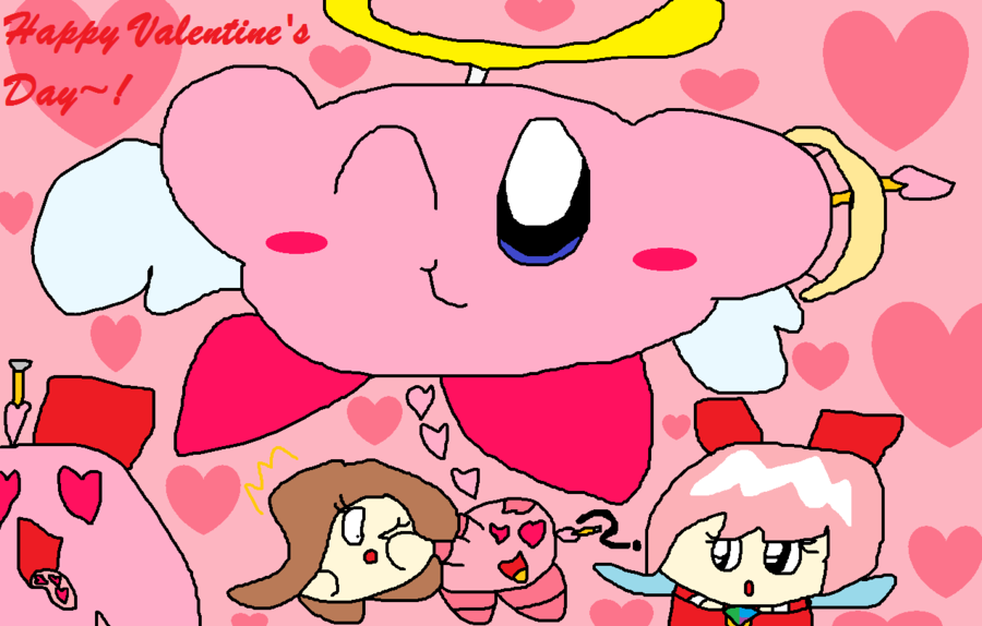 Cupid Kirby Spreads the Love! by KirbyKirbyKirby1992 on deviantART