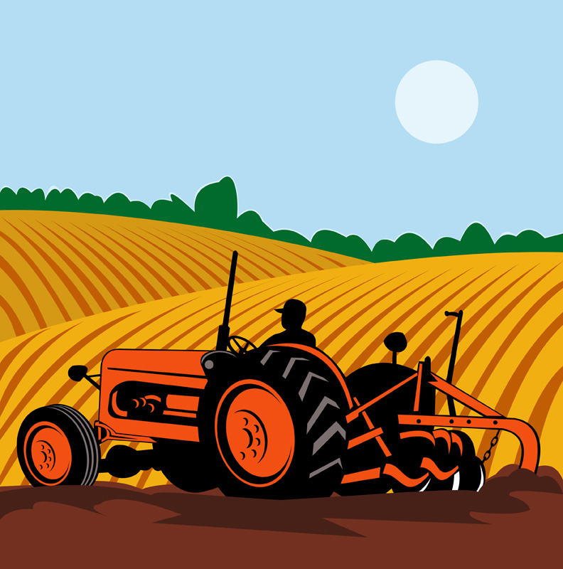 Farming illustrator vector Free Vector / 4Vector