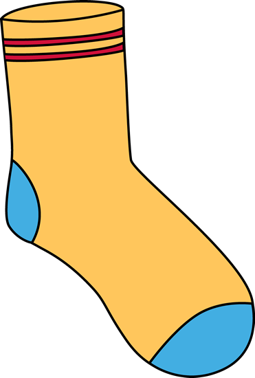 Yellow Sock Clip Art - Yellow Sock Image