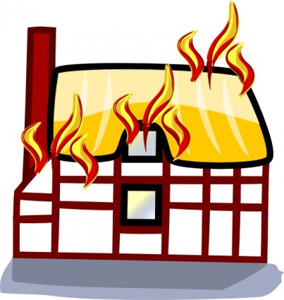 Building on fire clip art Free vector for free download (about 4 ...