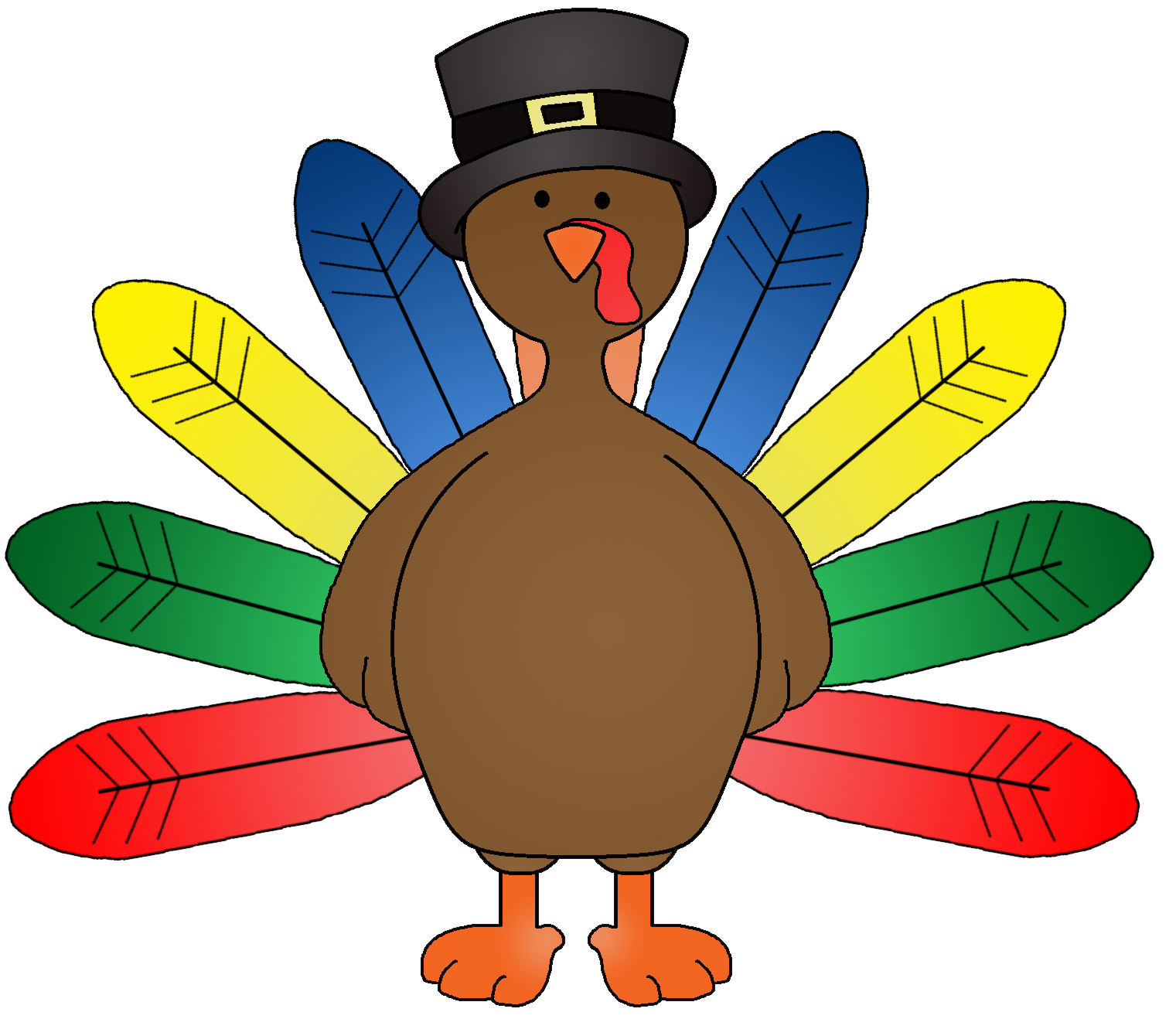 Turkey Feather Clipart Black | Clipart Panda - Free Clipart Images