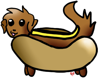 Cute Cartoon Clipart Hot Dog Clipart, Echo's Cute Hot Dog Clipart ...