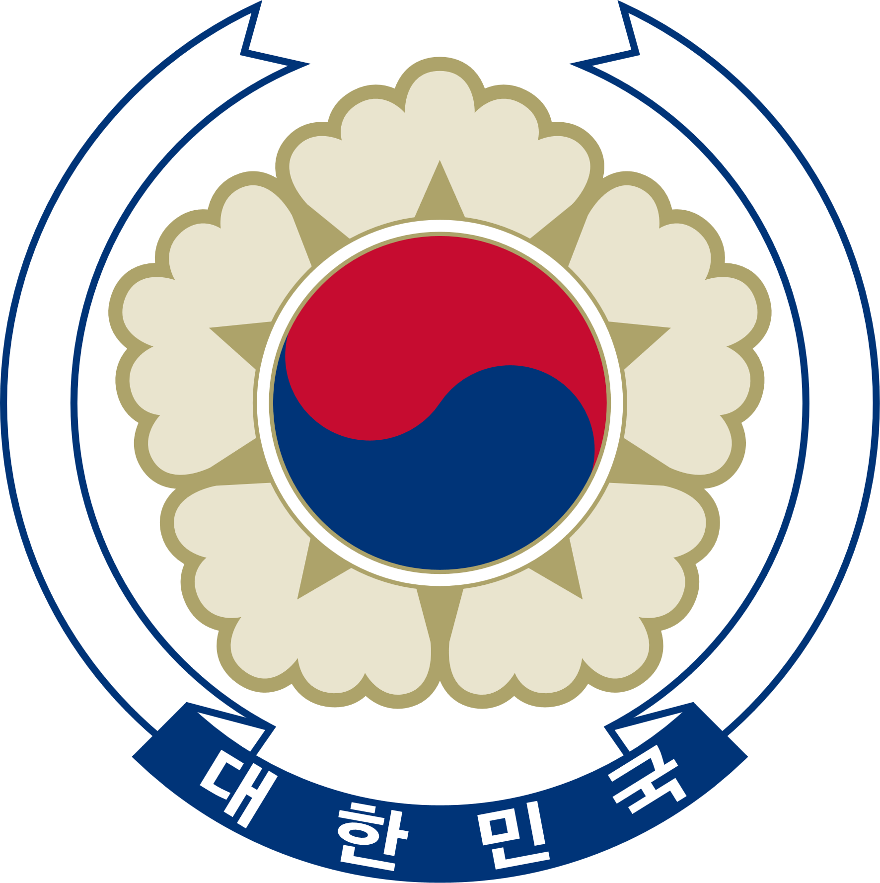 Coat Of Arms Of South Korea image - vector clip art online ...