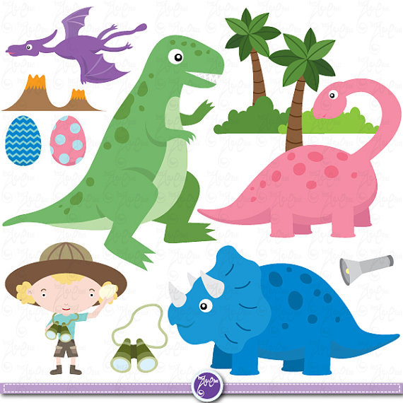 Dinosaurs - Clip art ,dinosaurs clipart, cute dinosaurs for ...