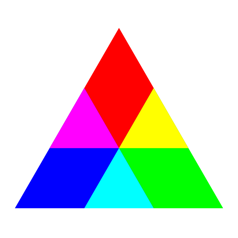 Clipart - triangle rgb mix