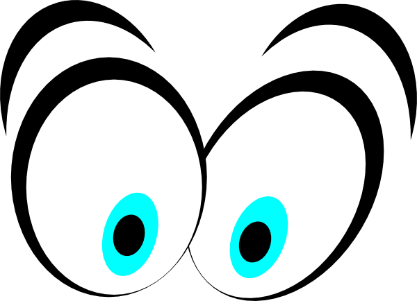 Animated Blue Cartoon Eyes clip art - vector clip art online ...