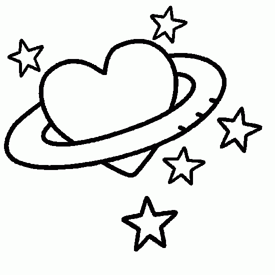 Free Printable Hearts And Stars Coloring Pages