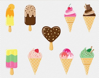 Popular items for ice cream clipart on Etsy