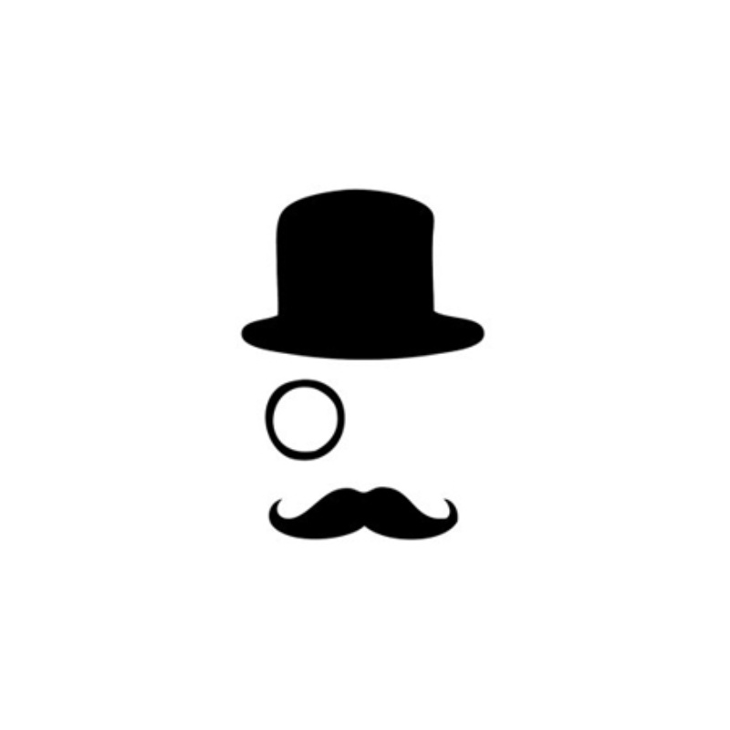 moustache and hat clipart - photo #7