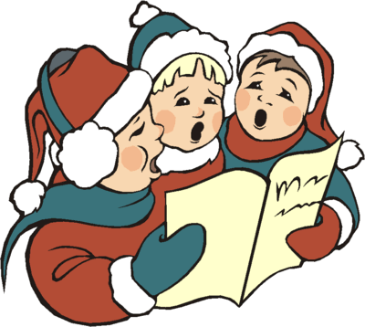 Image result for christmas carol clip art