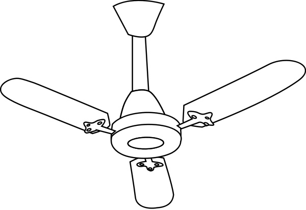 Ceiling Fan Drawing | Clipart Panda - Free Clipart Images