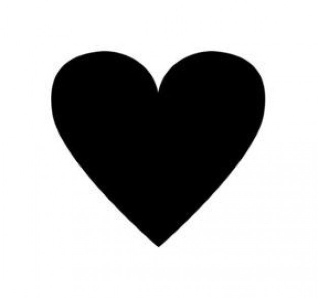 Black small heart Icons | Free Download